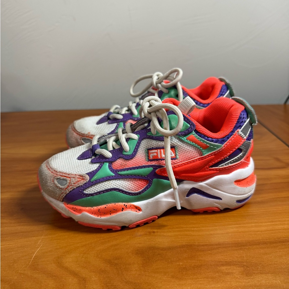 Fila Ray Tracer Apex Sneaker Vibrant Color Block‎ Suede Sneaker Retro Youth 12